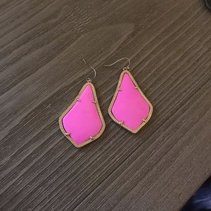 Kendra Scott pink and gold earrings